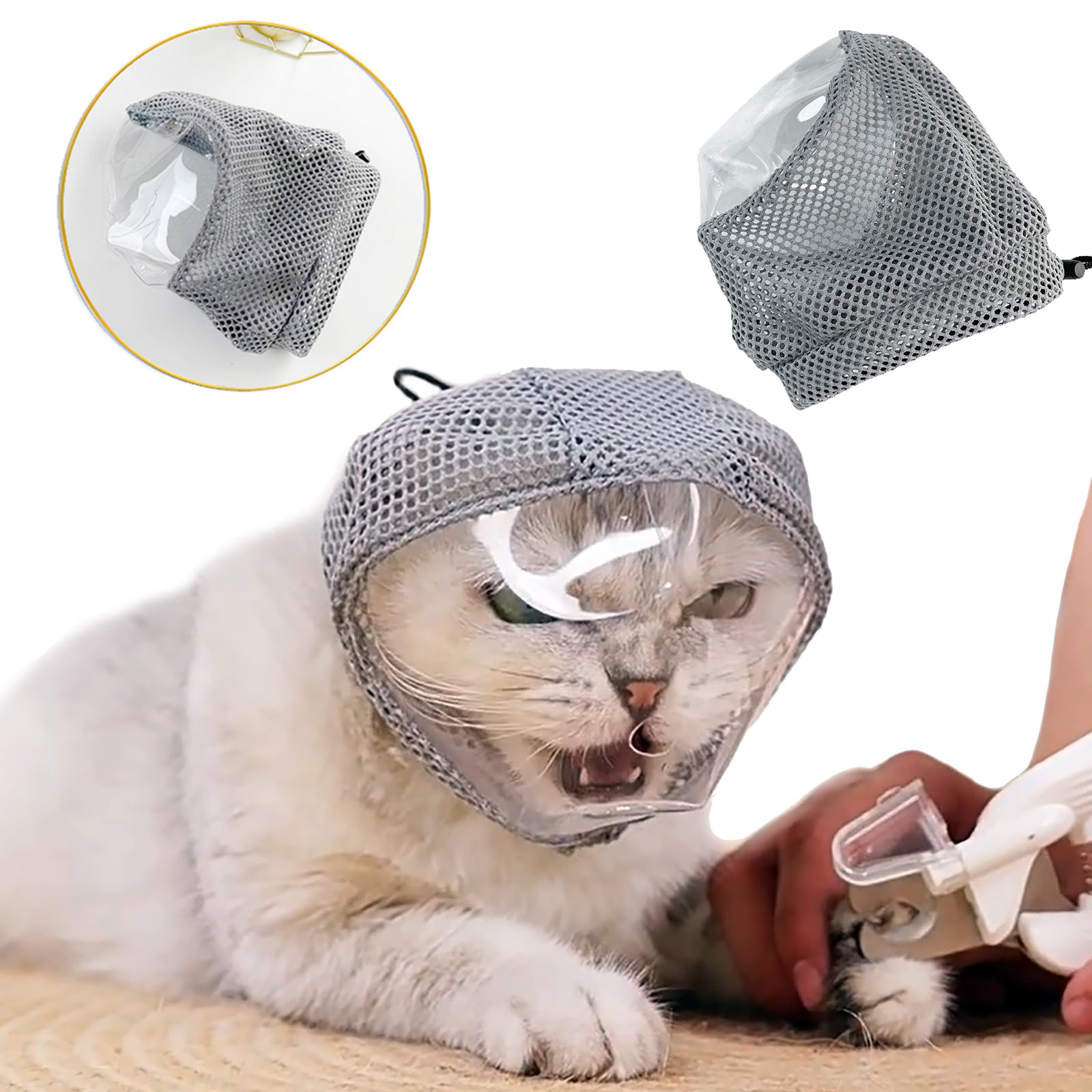 Pet Supplies Nail Trim - Pet Cat Anti Bite Muzzles Adjustable