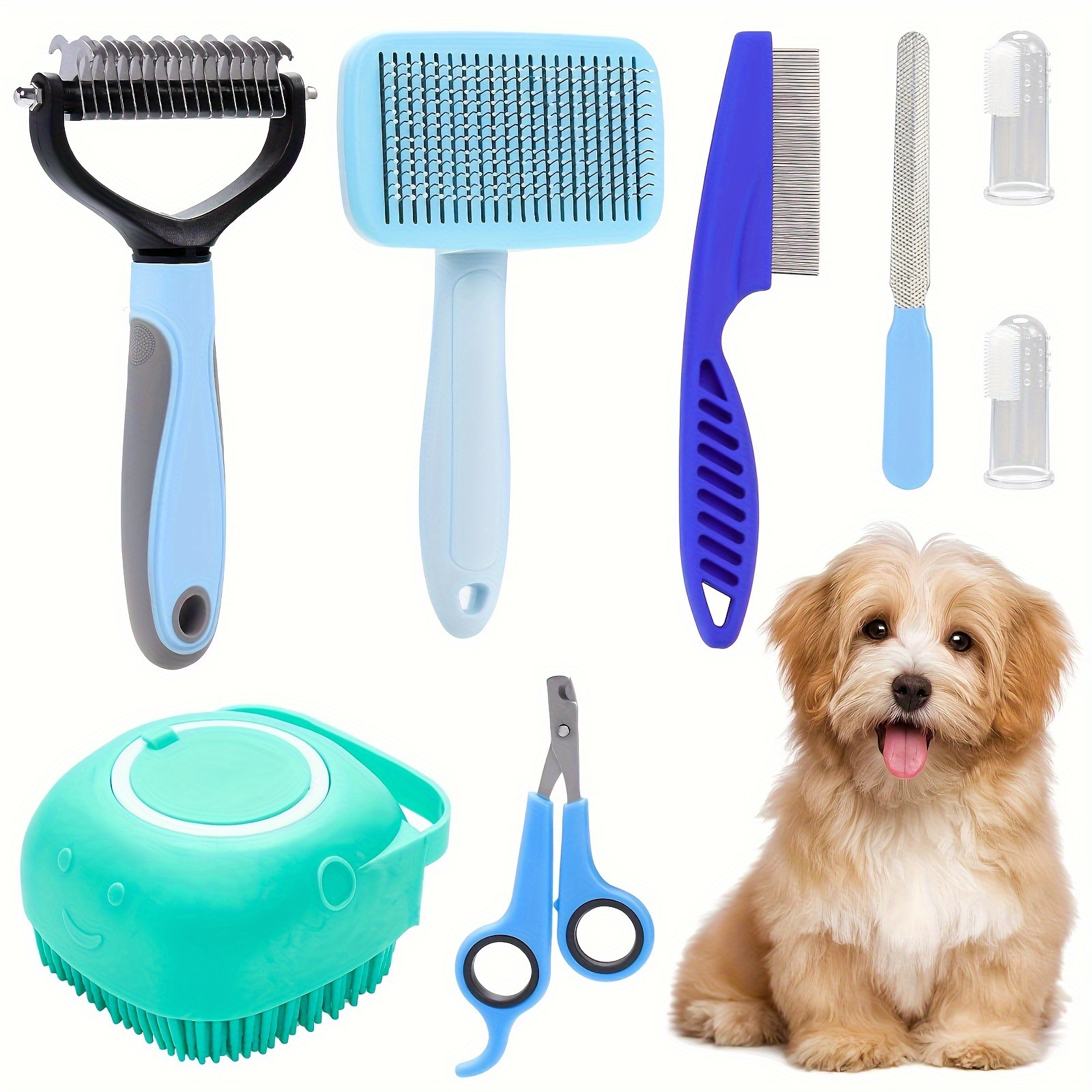 Dog Grooming Clippers - Pet Grooming Kit Dog Comb Nail