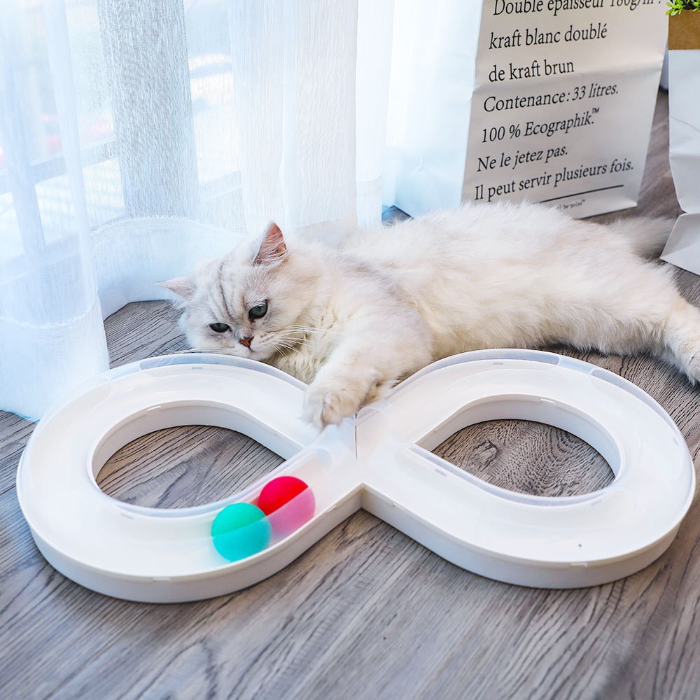 Cat Tunnel Toy - Pet Cat Toy Set with Turntable