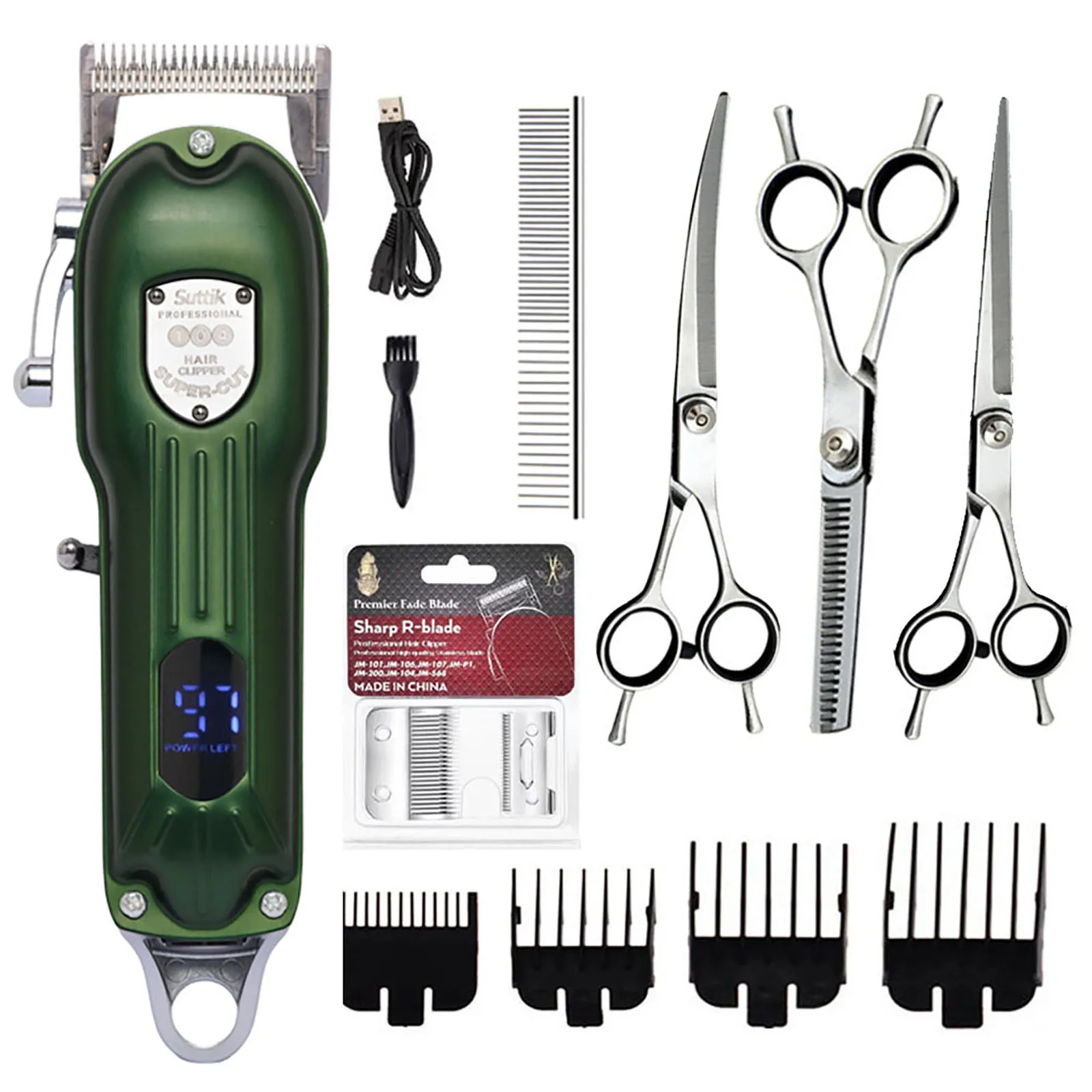 Dog Grooming Clippers - Professional Dog Hair Clipper All Metal