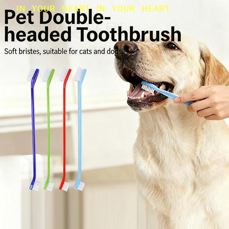 Pet X Supplies & Tack Reviews - 【X】Cat Dog Toothbrush with Long Handle