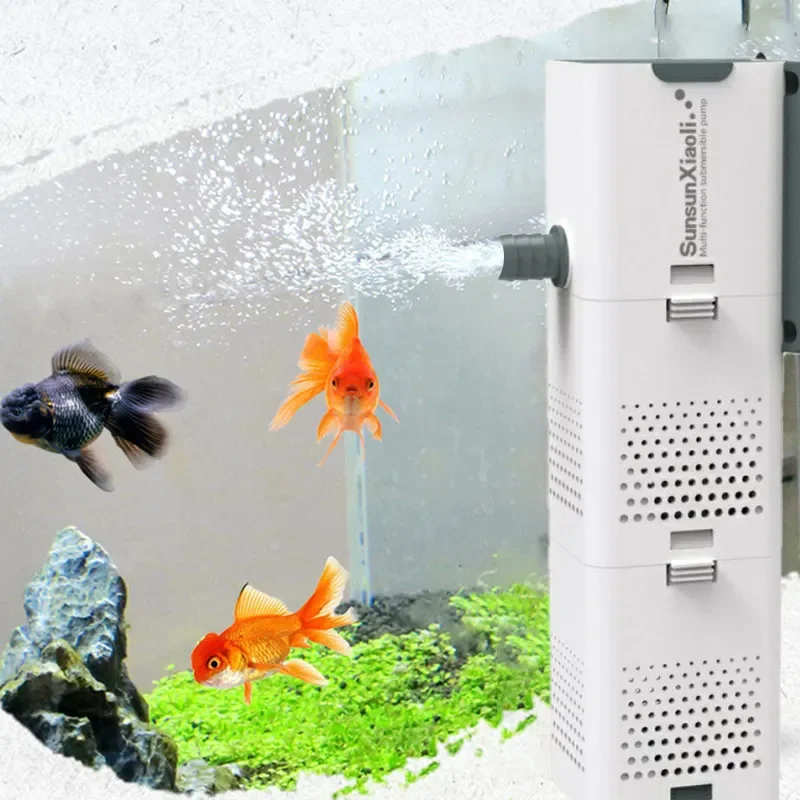 Fish Tank Filter Pump - 3 In 1 Aquarium Filter Pump