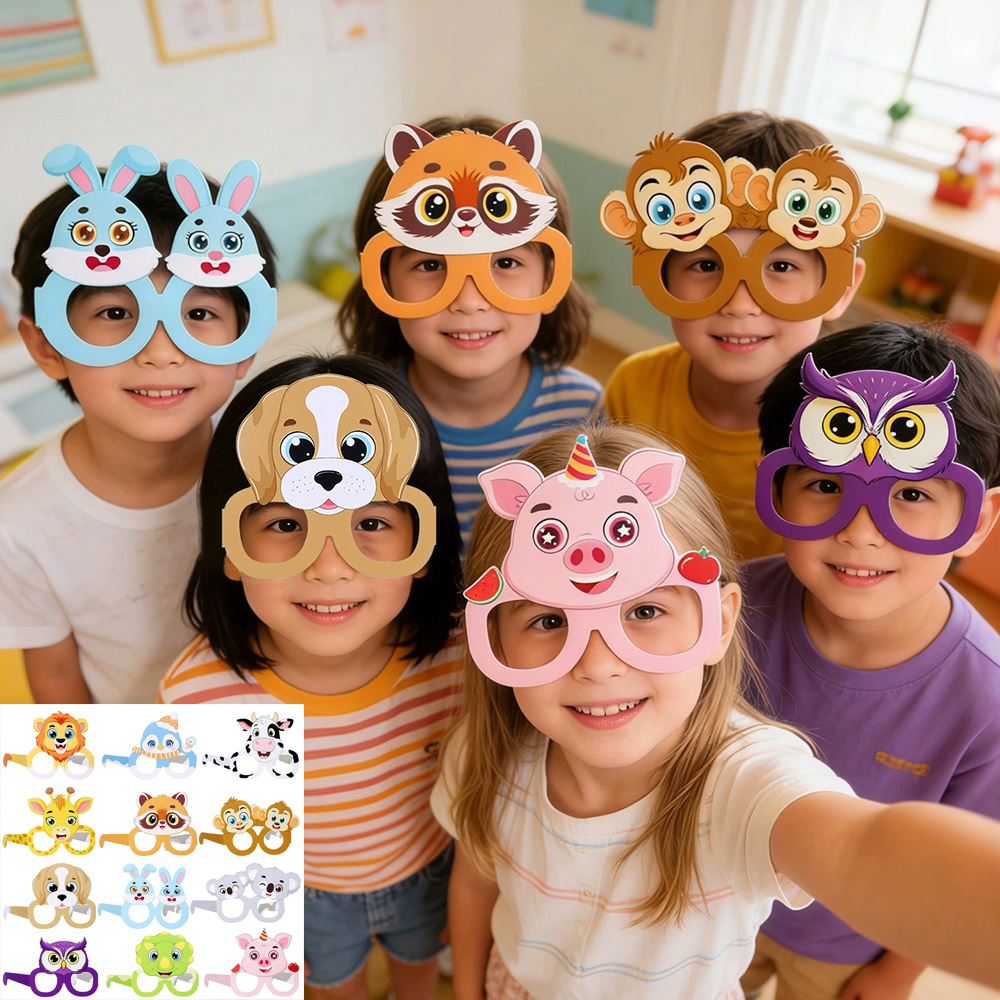 12 pcs Farm Jungle Animal Glas - Pet Supplies Zoo avis et prix
