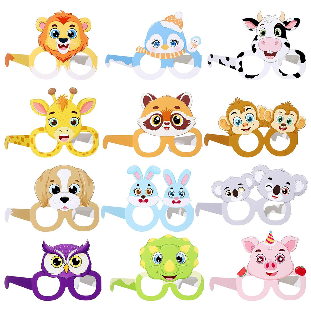12 pcs Farm Jungle Animal Glas - Pet Supplies Zoo avis et prix