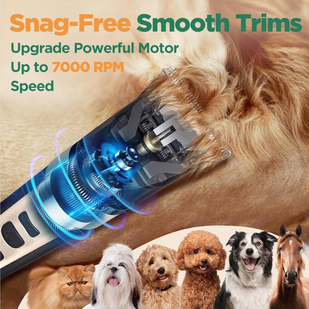 Powerful 7000rpm Low Noise 55d - Dog Grooming Clippers avis et prix