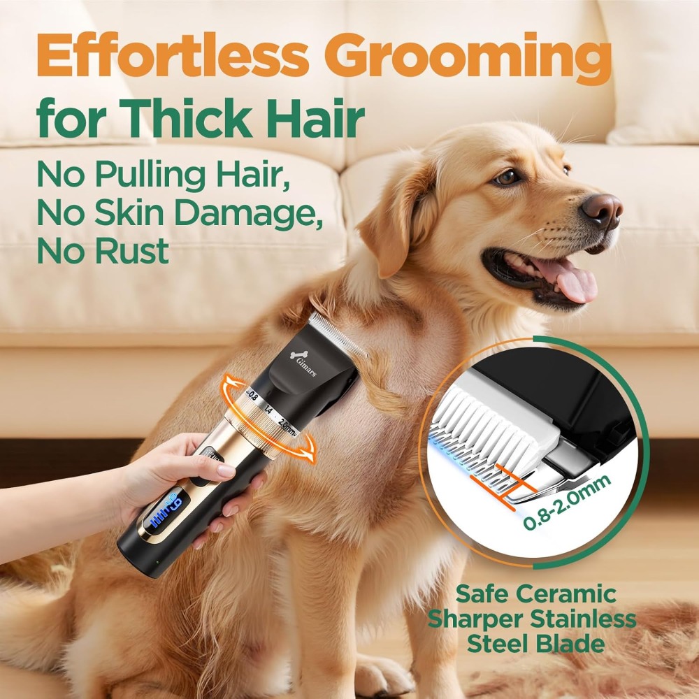 Powerful 7000rpm Low Noise 55d - Dog Grooming Clippers avis et prix