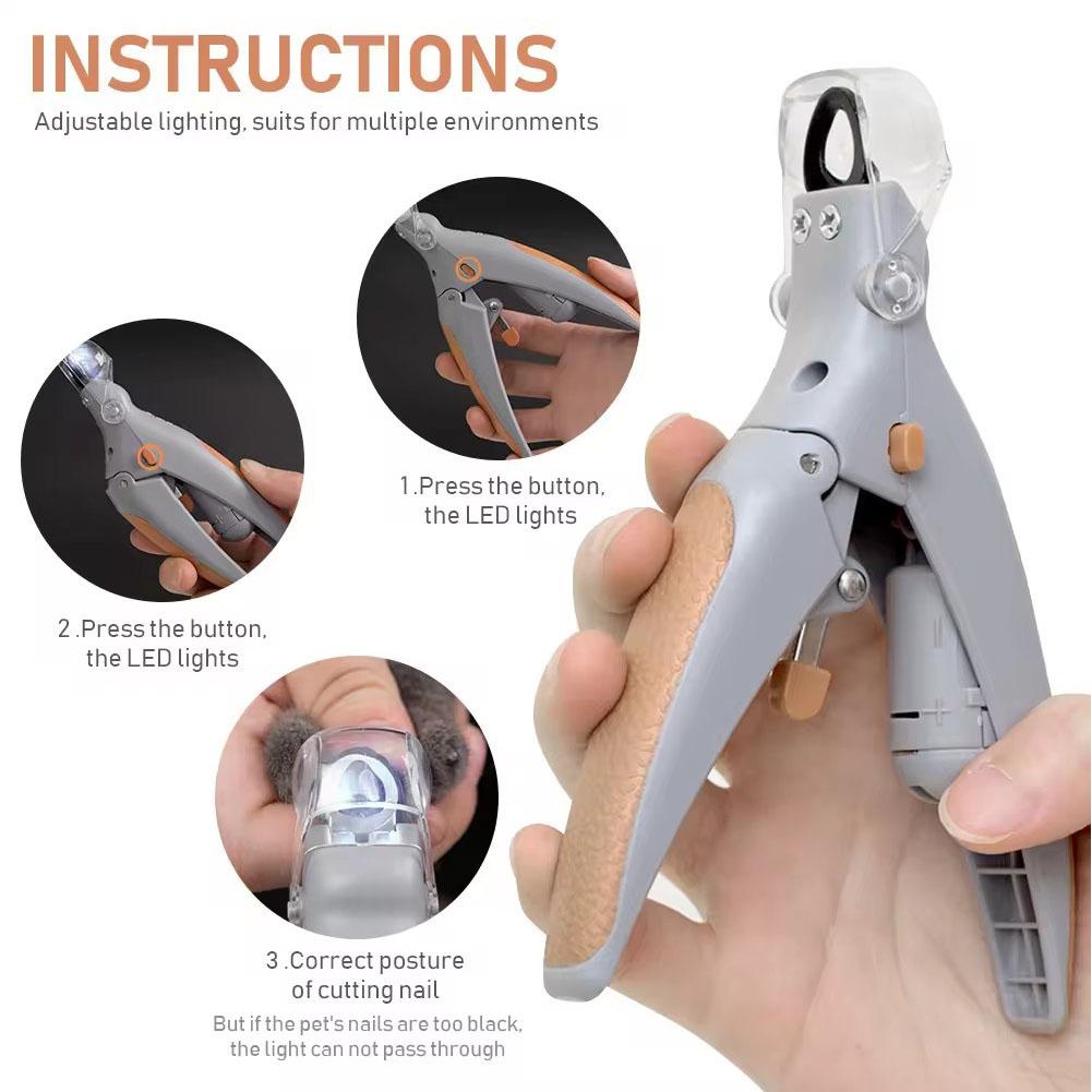 LED Light Pet Nail Clipper Wit - Dog Grooming Clippers avis et prix