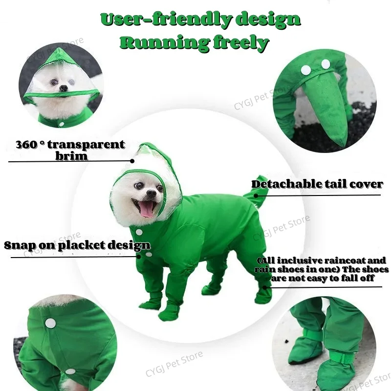 Dog Raincoat Rain Jacket Cute  - Dog Raincoat avis et prix