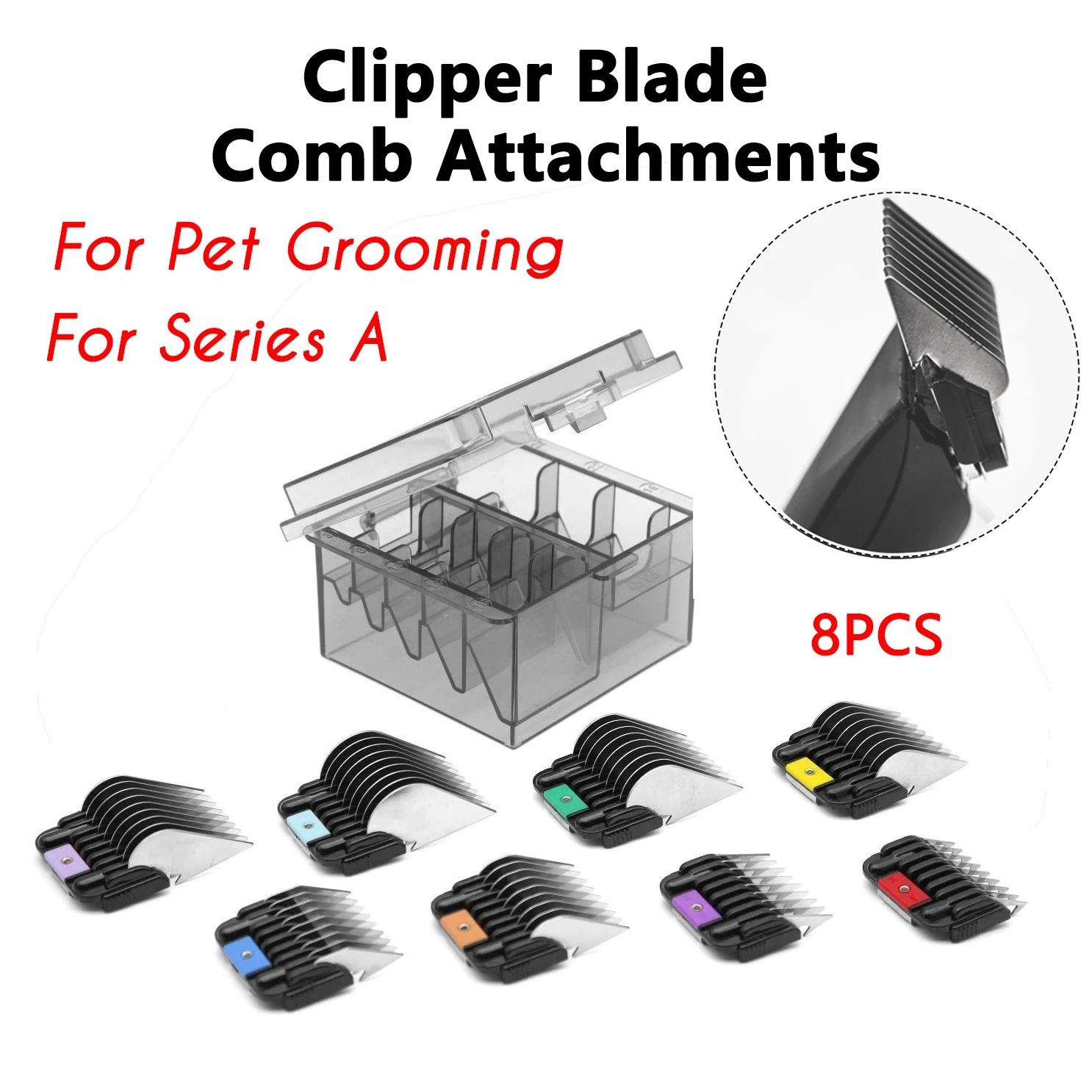 Clipper Guide Combs Kit Set Bl - Dog Grooming Clippers avis et prix