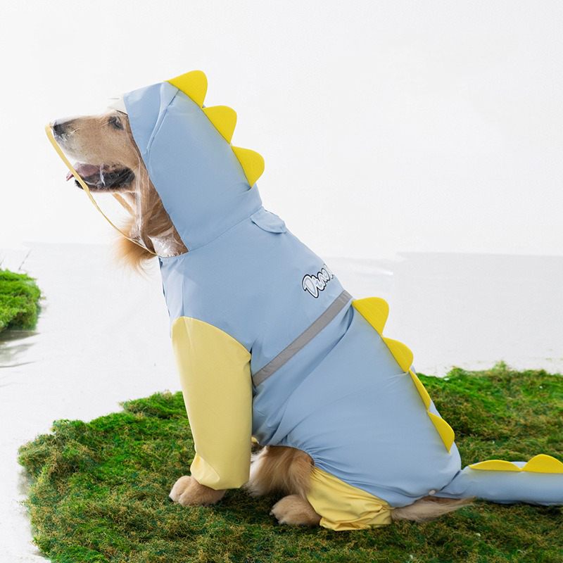 Large Dog Dinosaur Raincoat Go - Dog Raincoat avis et prix