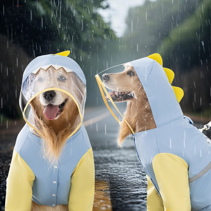 Large Dog Dinosaur Raincoat Go - Dog Raincoat avis et prix