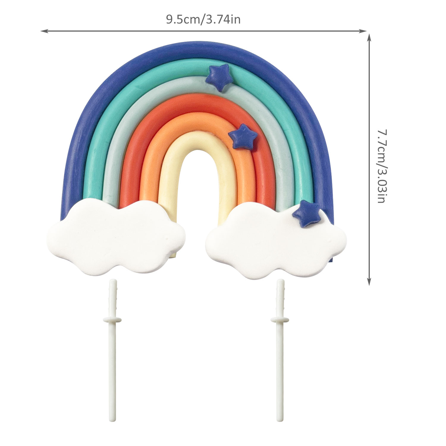 14pcs Blue Rainbow Cake Topper - Pet Supplies Warehouse avis et prix