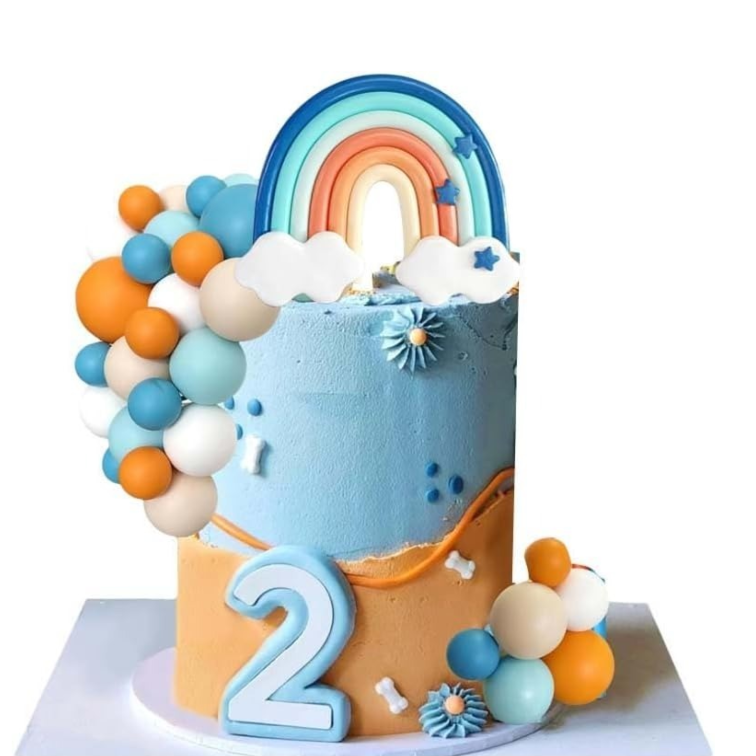 14pcs Blue Rainbow Cake Topper - Pet Supplies Warehouse avis et prix