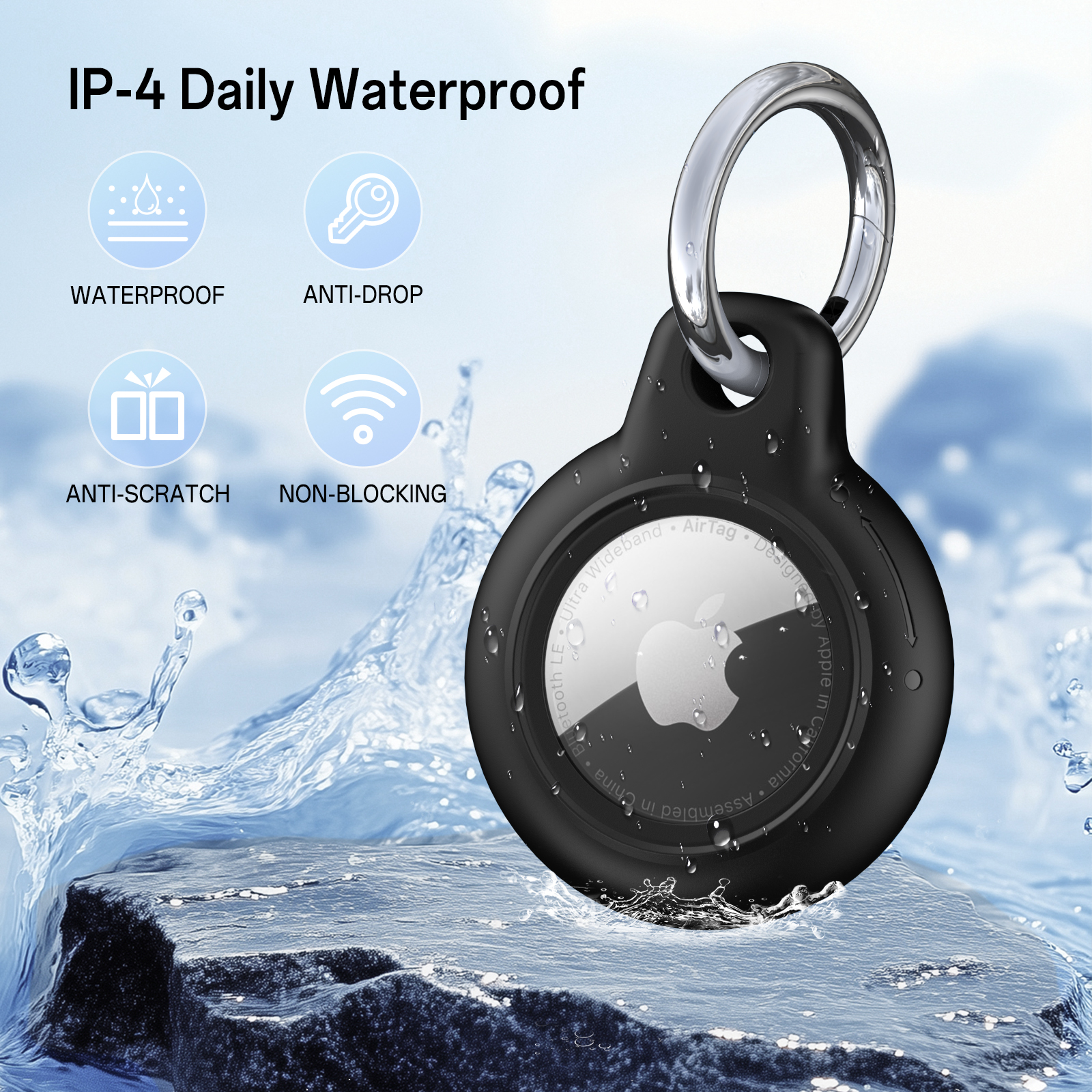 For Apple Air tag Case IP4 Dai - Dog Raincoat avis et prix