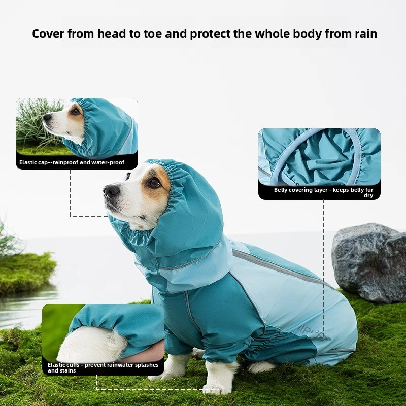 2026 Full Coverage Color Block - Dog Raincoat avis et prix