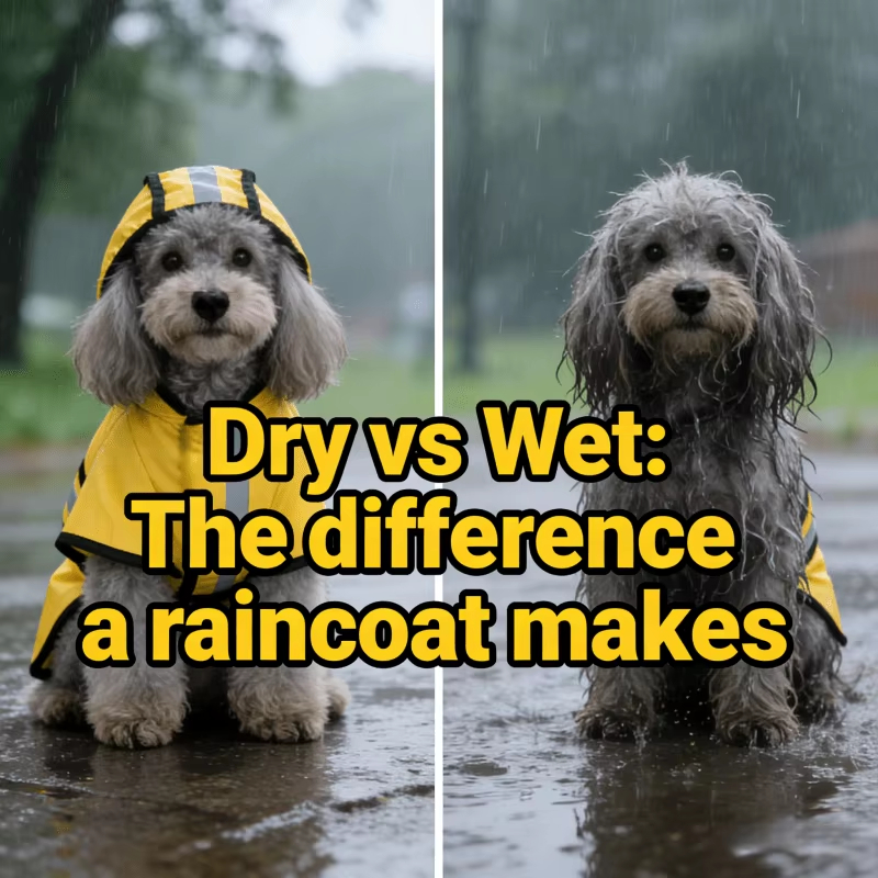 Keep Your Pet Dry And Comforta - Dog Raincoat avis et prix