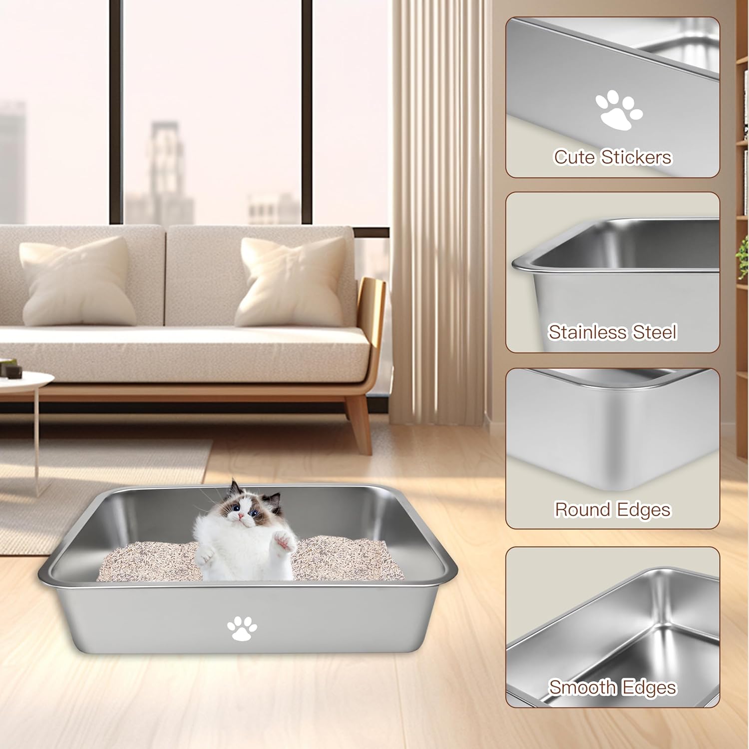 Stainless Steel Cat Litter Box - Pet X Supplies & Tack Reviews avis et prix