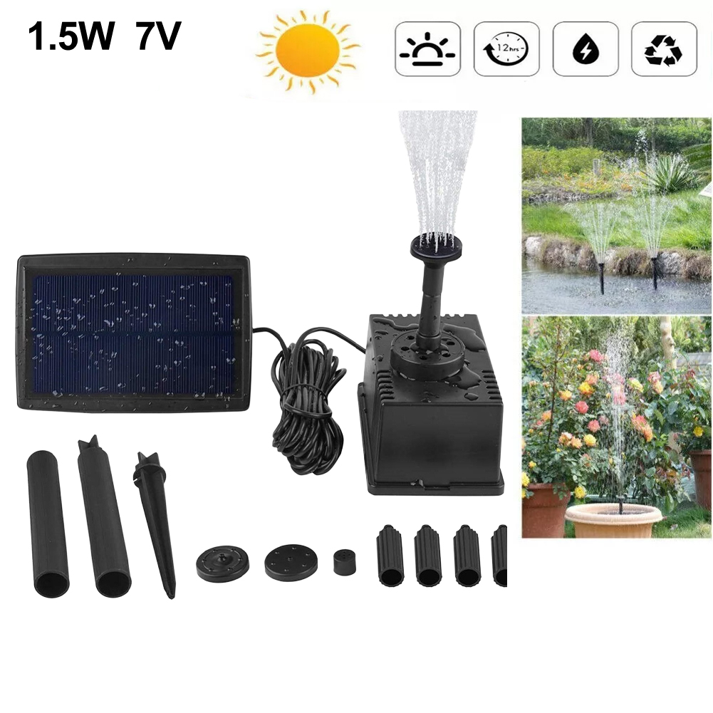 1.5W 7V Solar Fountain Pump Wi - Fish Tank Filter Pump avis et prix