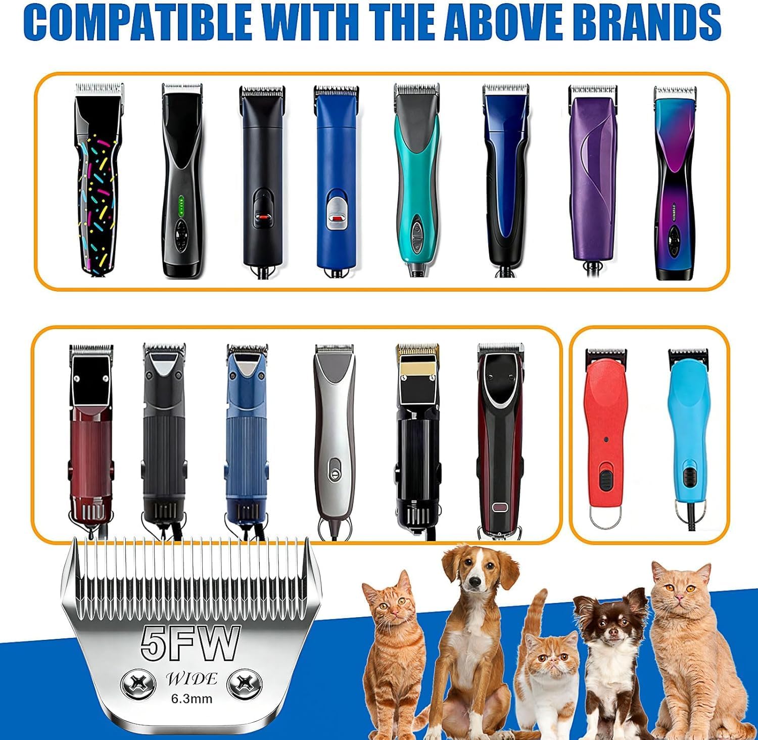 Animal Grooming Wide Blades Co - Dog Grooming Clippers avis et prix