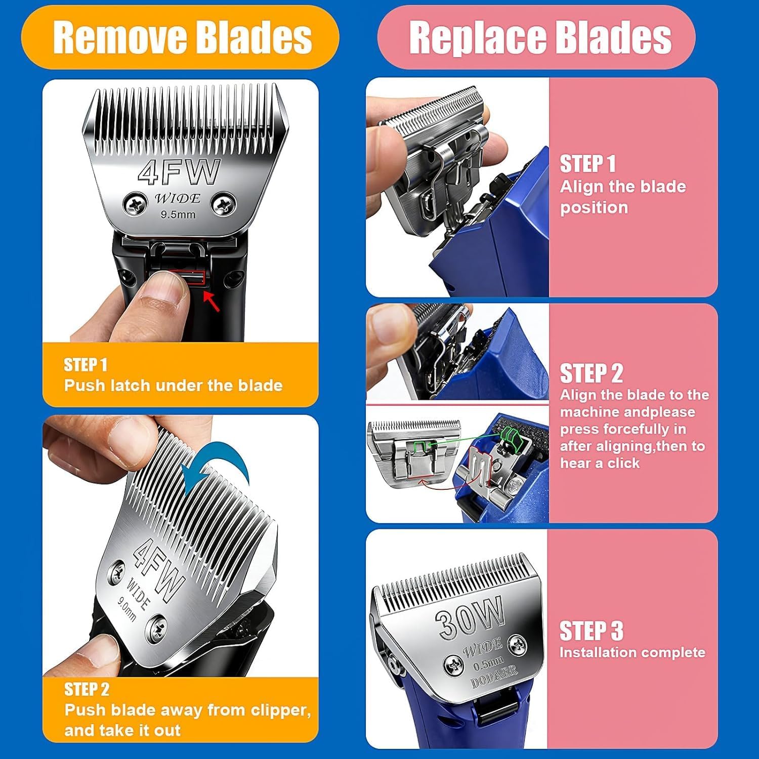 Animal Grooming Wide Blades Co - Dog Grooming Clippers avis et prix