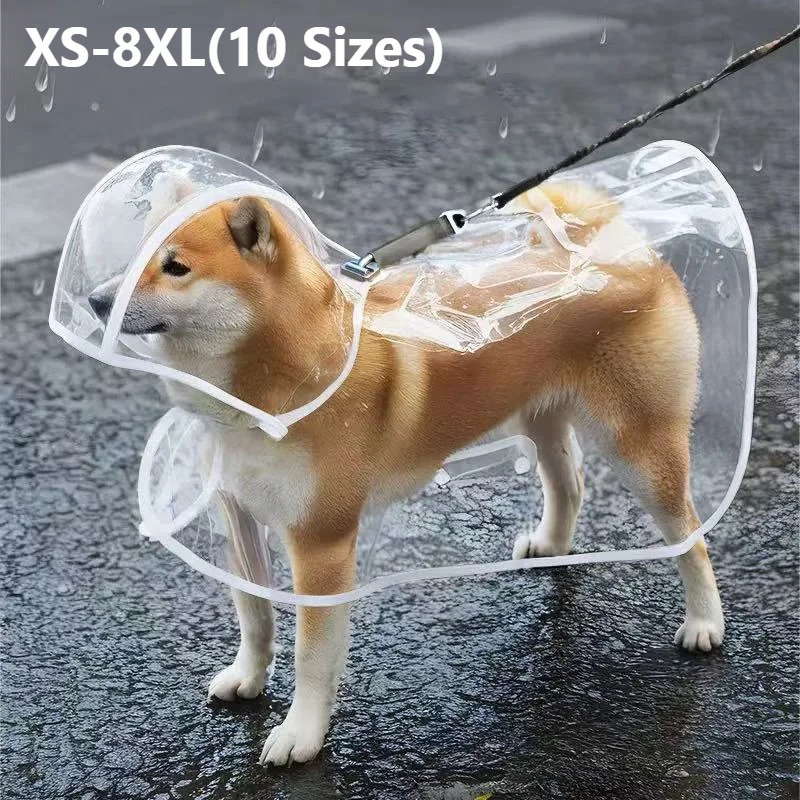 XS-8XL Pet Raincoat Transparen - Dog Raincoat avis et prix