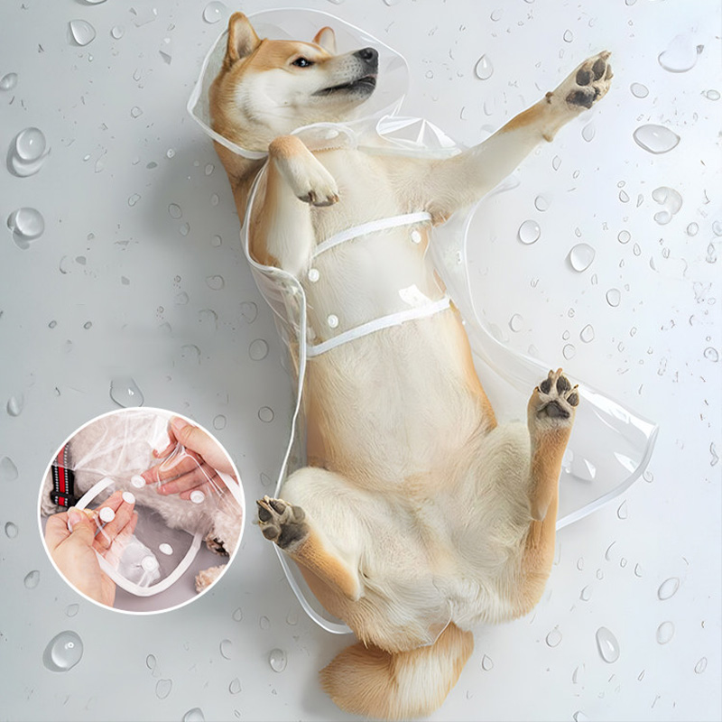 XS-8XL Pet Raincoat Transparen - Dog Raincoat avis et prix