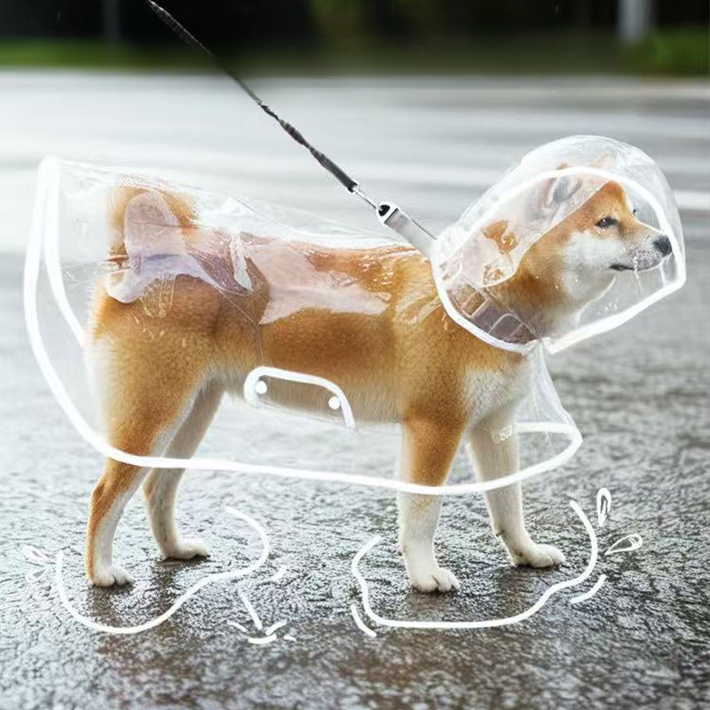 XS-8XL Pet Raincoat Transparen - Dog Raincoat avis et prix